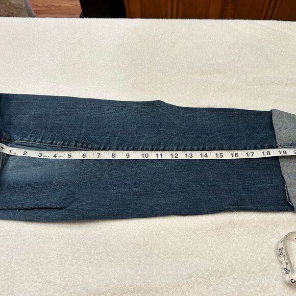 Faded Glory Dark Blue Boyfriend Jeans size 14 - Picture 8 of 11